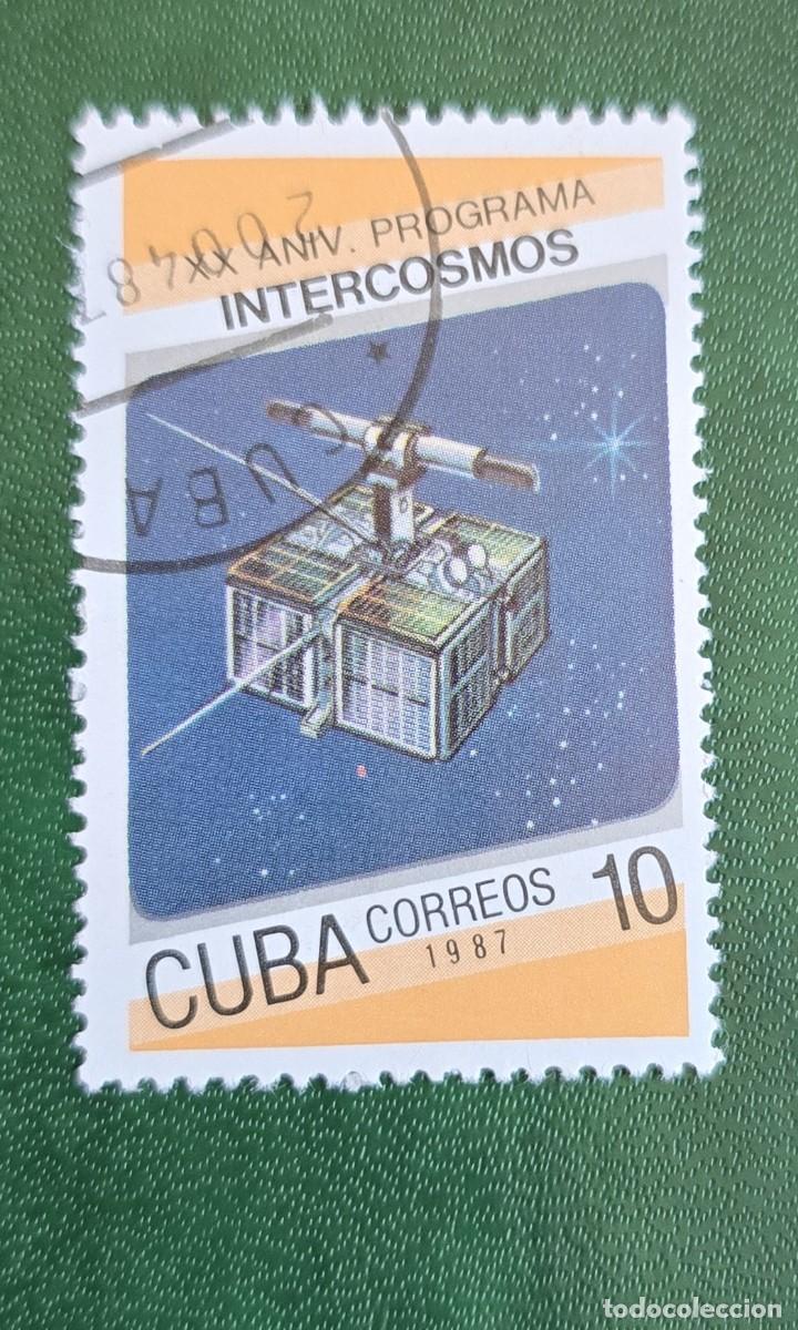 Sellos: SELLO USADO CUBA 1987 XX ANIV. Programa Intercosmos - Foto 1