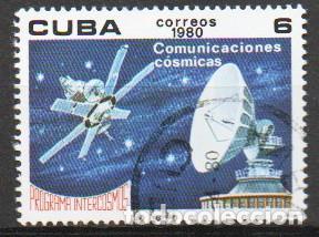 Sellos: CUBA IVERT N&ordm; 2186, Programa intercosmos: Telecomunicaciones, usado - Foto 1