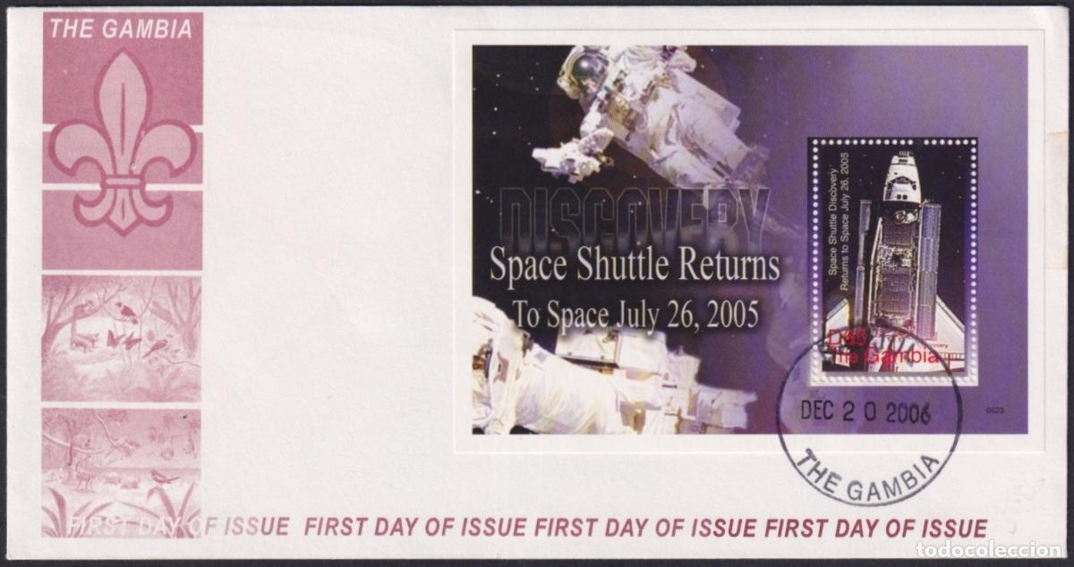 Sellos: F-EX59776 GAMBIA 2006 FDC SPACE SHUTTLE RETURN COSMOS ROCKET. - Foto 1