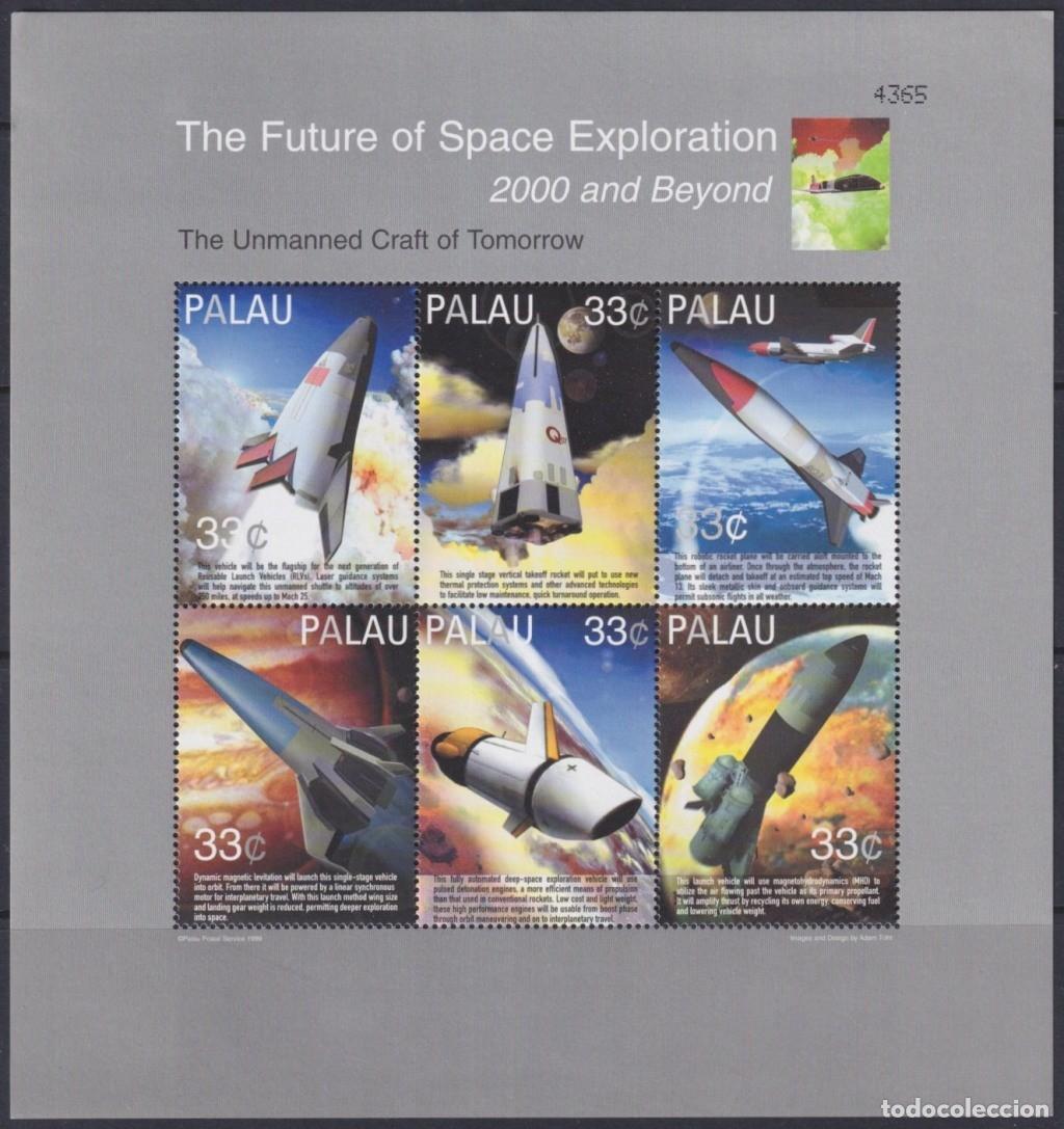Sellos: F-EX58093 PALAU MNH 2000 COSMOS ROCKET FUTURE SPACE EXPLORATION. - Foto 3