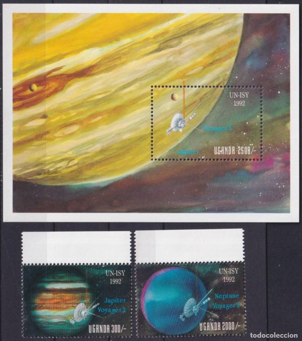 Sellos: F-EX62359 UGANDA MNH 1992 SPACE EXPLORATION PLANET ROCKET SATELLITE. - Foto 1