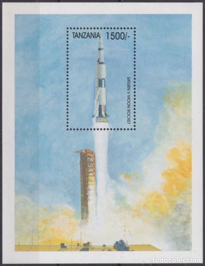 Timbres: F-EX62356 TANZANIA MNH 1999 SPACE COSMOS SATURN V STATION SATELLITE ROCKET.
