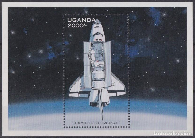 Sellos: F-EX62369 UGANDA MNH 1997 CHALLENGER ROCKET SATELLITE IN SPACE EXPLORATION. - Foto 2