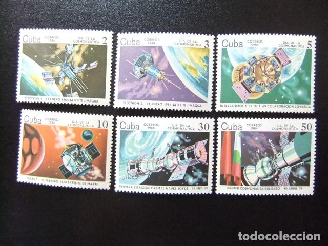 Sellos: L 151 CUBA 1984 / CONQUISTA del SPACIO / YVERT 2538 / 2543 MNH