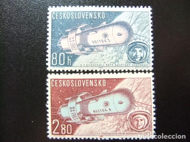 Sellos: L 151 CESKOSLOVENKO QUECOSLOVAQUIA 1963 / BOCTOK 5 / YVERT PA 59 / 60 MNH