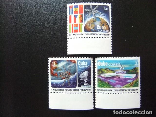 Sellos: L 151 CUBA 1974 / ESPACIO NAVES en el ESPACIO / YVERT 1817 / 1819 MNH