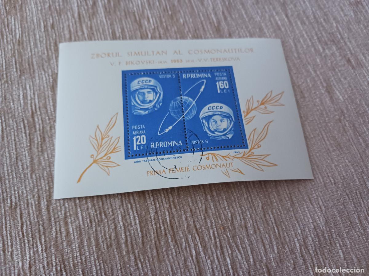 Sellos: H.B. rumania commemoracion, vuelos vostok 5 y 6, 1963