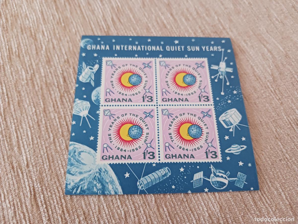 Sellos: H.B. ghana, commemora, el a&ntilde;o del sol tranquilo, 1965 - Foto 1