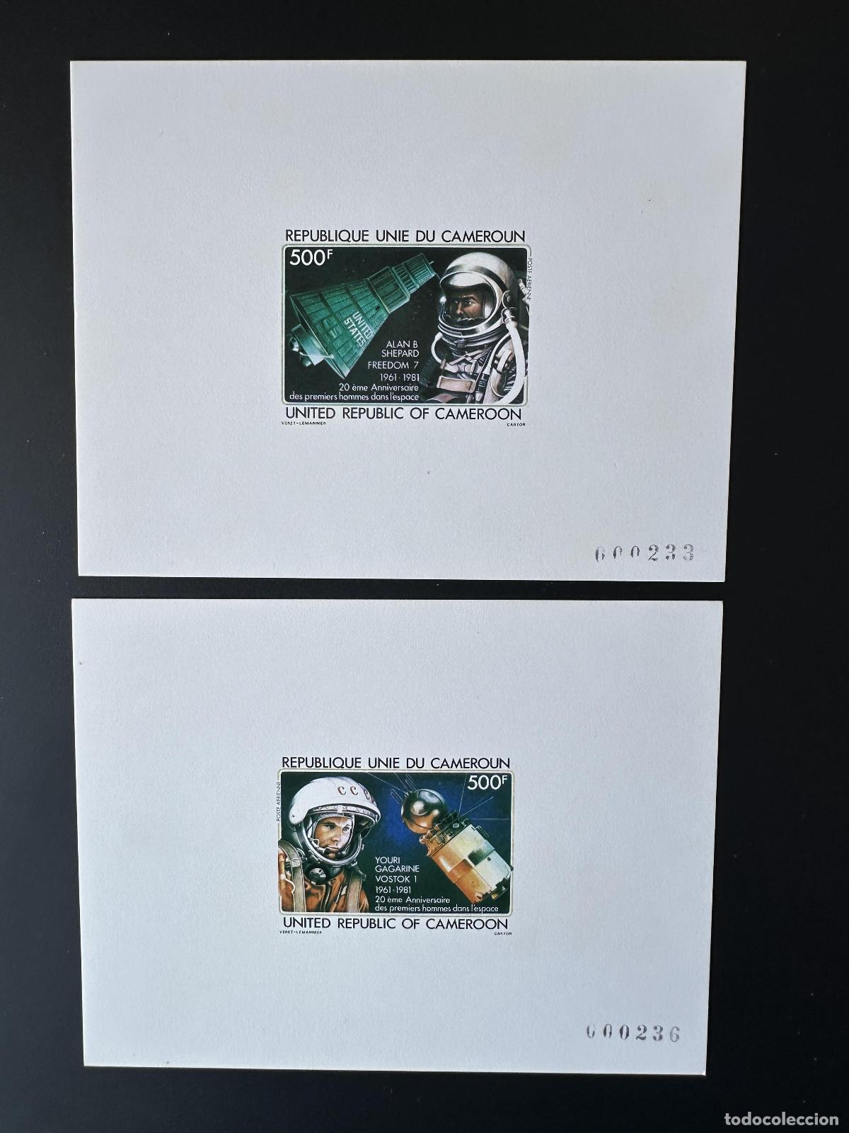 Stamps: Camer&uacute;n 1981 Mi. 957 - 958 Evento de lujo Espace Gagarine Gagarin Shepard