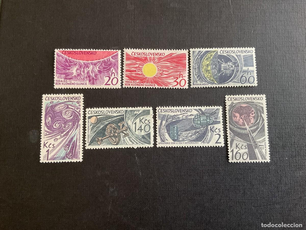 Sellos: CHECOSLOVAQUIA N&ordm; YVERT 1381/7*** A&Ntilde;O 1965. ACONTECIMIENTOS ASTRONAUTICOS