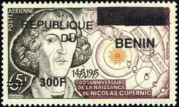 Sellos: Ben&iacute;n 2009 Mi. 1602 sobrecargado Cop&eacute;rnico astronom&iacute;a Venus Mariner espacio