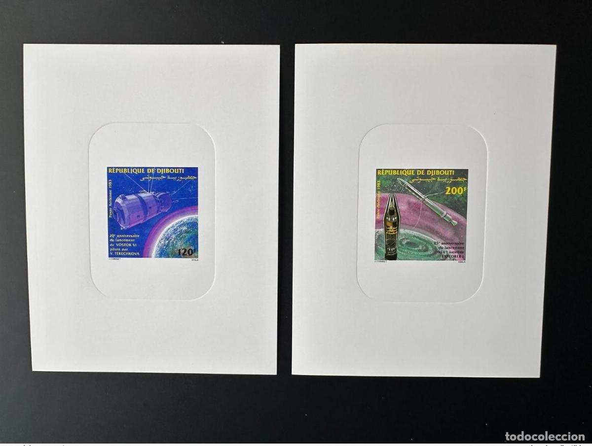 Sellos: Yibuti 1983 Mi. 378 - 379 Lujo Test Space Explorer I Vostok VI URSS