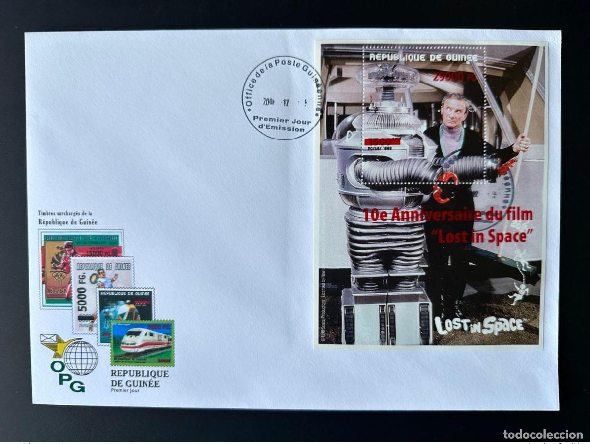 Sellos: Guinea 2008 Mi. Pel&iacute;cula Bl. 1656 FDC Overloaded Red Lost in Space