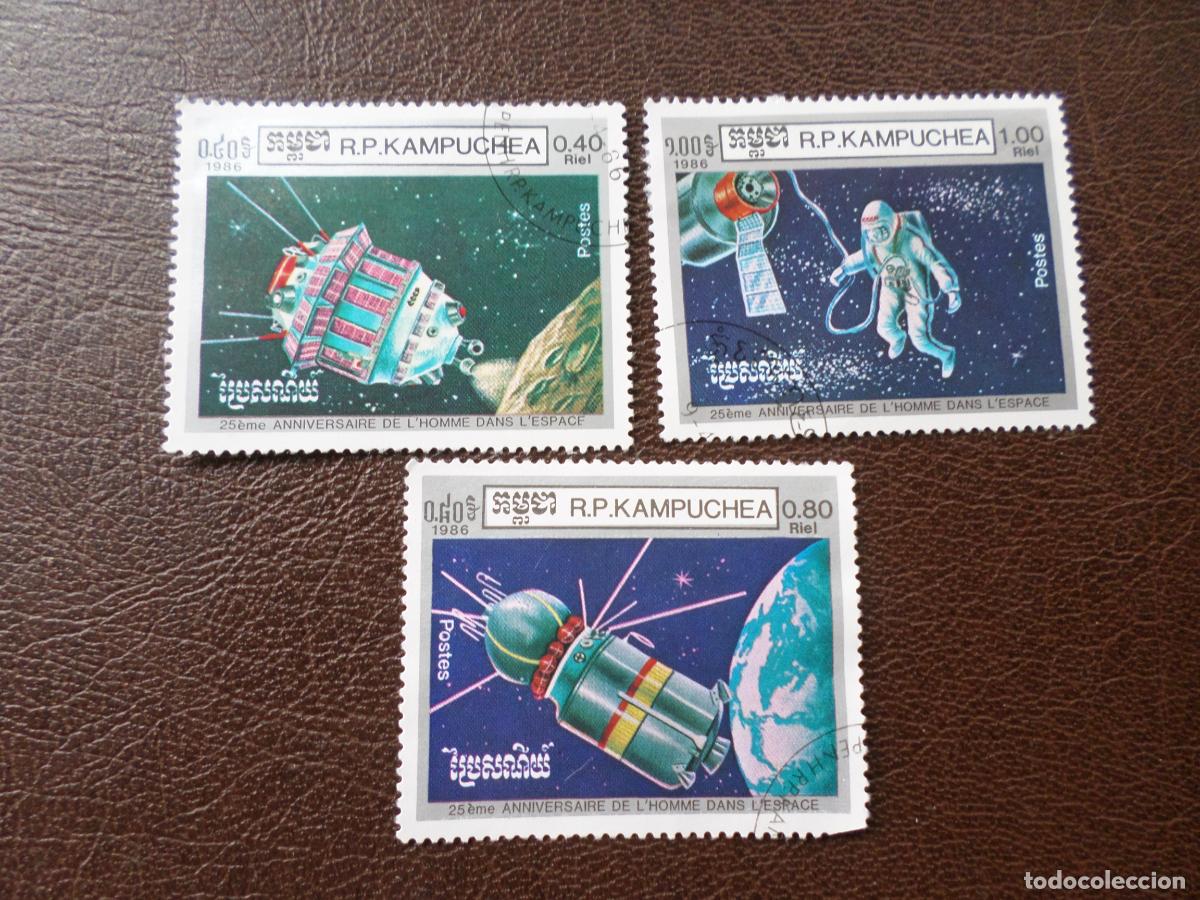 Sellos: *ka puchea, camboya, 1986, 3 sellos usados
