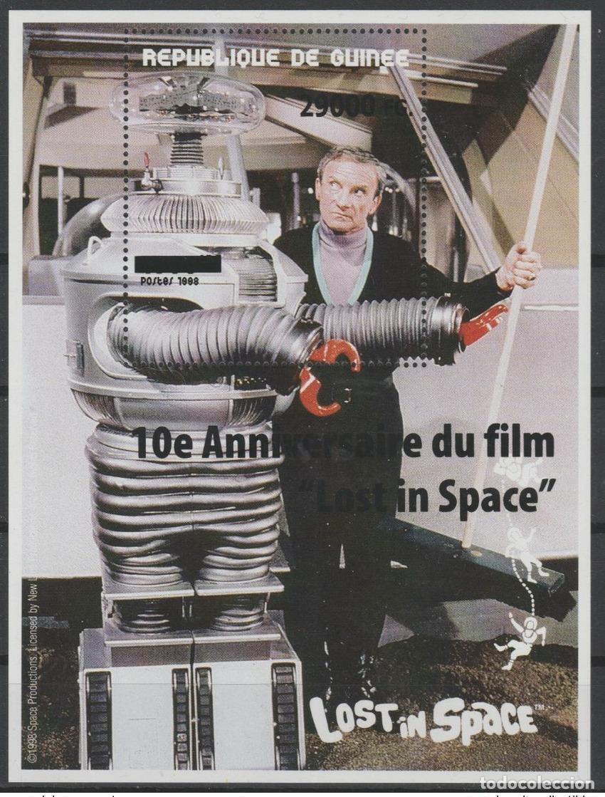 Sellos: Guinea 2008 Mi. Bl. 1656 Overloaded BLACK ERROR Lost in Space Movie