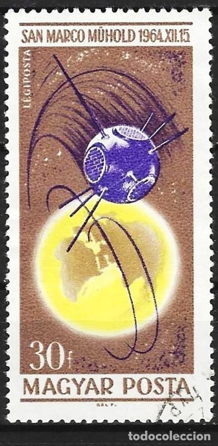 Sellos: Hungria 1965 - Mi 2195 - YT A273 - El Sat&eacute;lite San Marco ( A&eacute;reo )