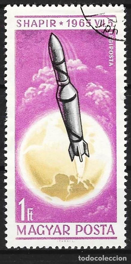 Sellos: Hungria 1965 - Mi 2197 - YT A276 - El cohete Rocket ( A&eacute;reo )
