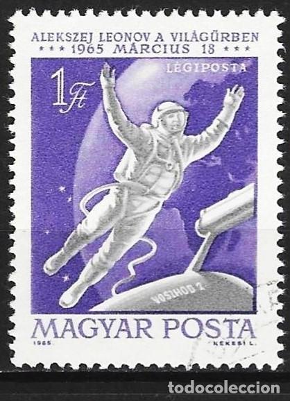 Sellos: Hungria 1965 - Mi 2121 - YT A270 - Misi&oacute;n espacial Voskhod 2 : Alexei Leonov in Space ( A&eacute;reo )
