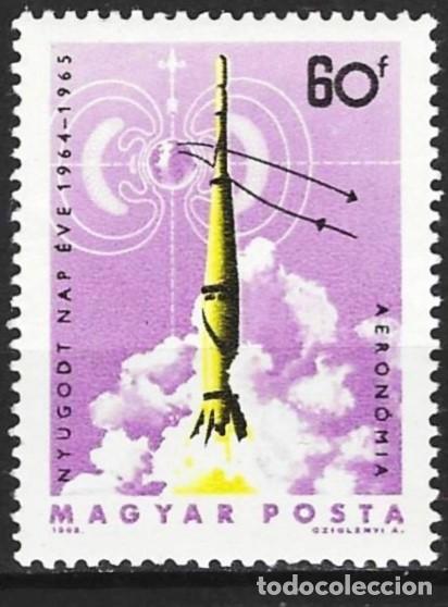 Sellos: Hungria 1965 - Mi 2103 - YT 1714 - Cohete
