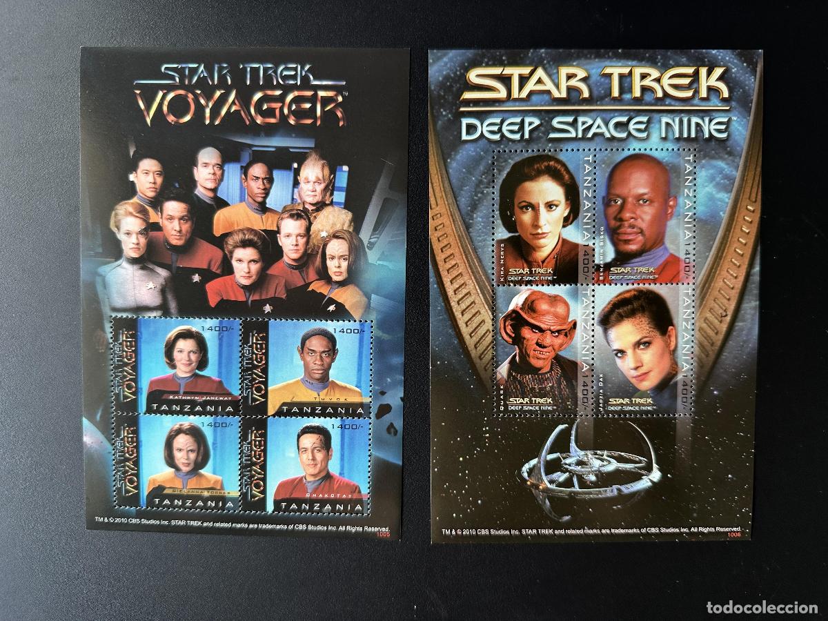 Sellos: Tanzania 2010 Mi. N&uacute;m. 4730 - 4737 Star Trek Voyager Deep Space Nine Science