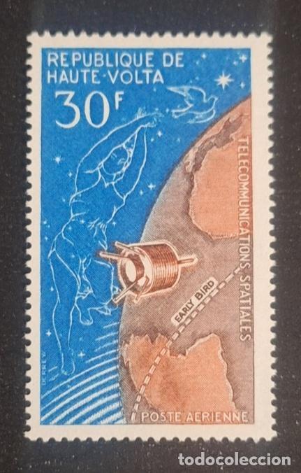Sellos: Alto Volta 1966 Mi. 172 telecomunicaciones espaciales sat&eacute;lite Early Bird