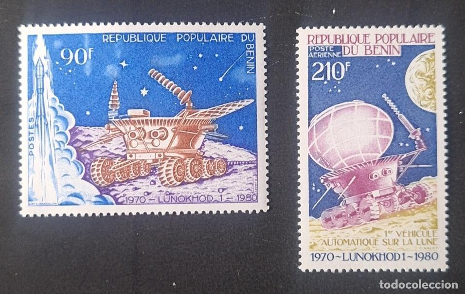 Sellos: Ben&iacute;n 1980 Mi. 223-224 Lunokhod 1 exploraci&oacute;n lunar espacio Luna
