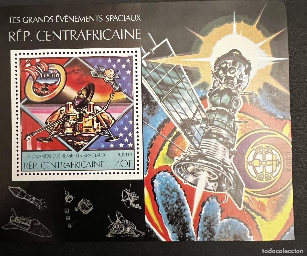Sellos: Centro&aacute;frica 1977 Mi. 663 (Bl.) eventos espaciales Viking sonda Marte