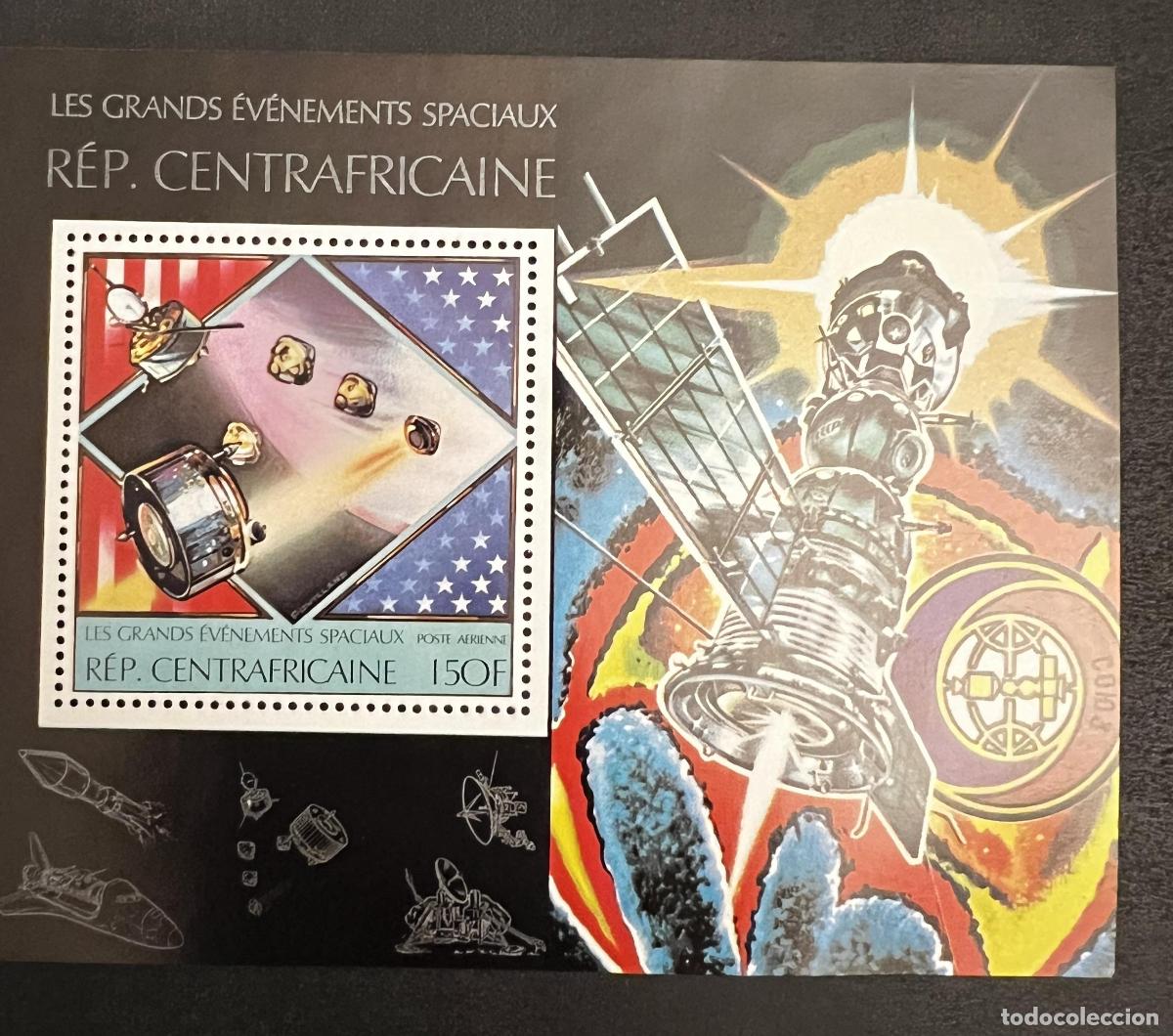 Sellos: Centro&aacute;frica 1981 Mi. Bl. 667 eventos espaciales sat&eacute;lite