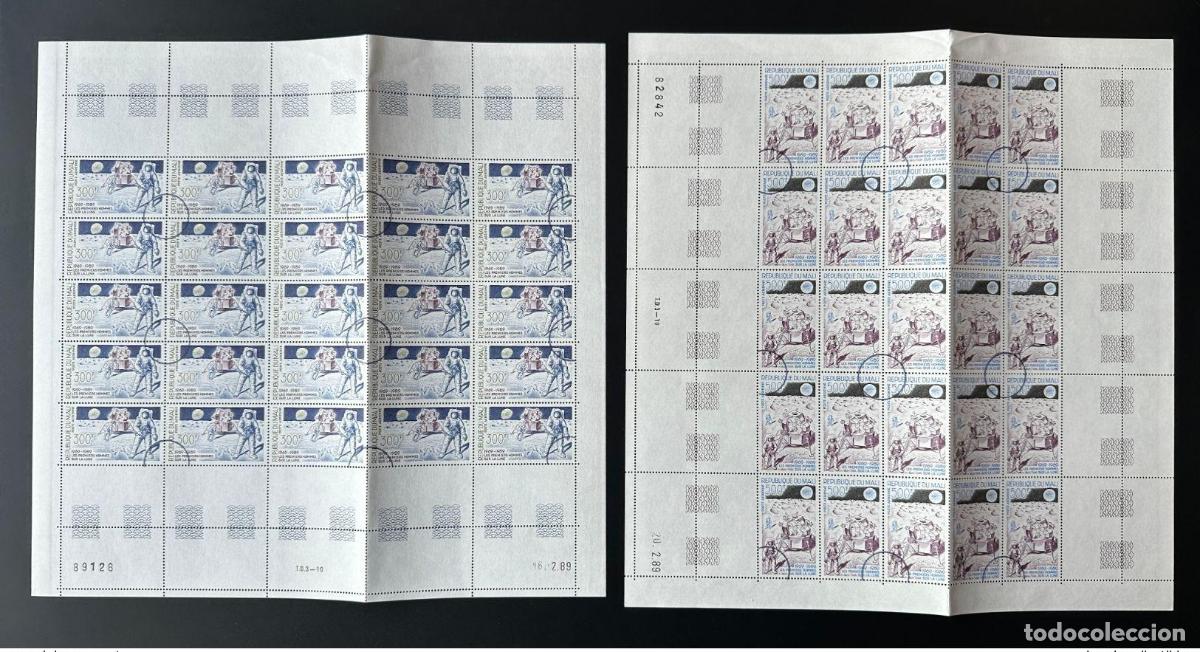 Sellos: Mali 1989 Mi. 1117 - 1118 CANCELADO/CANCELADO First Men Moon World Space