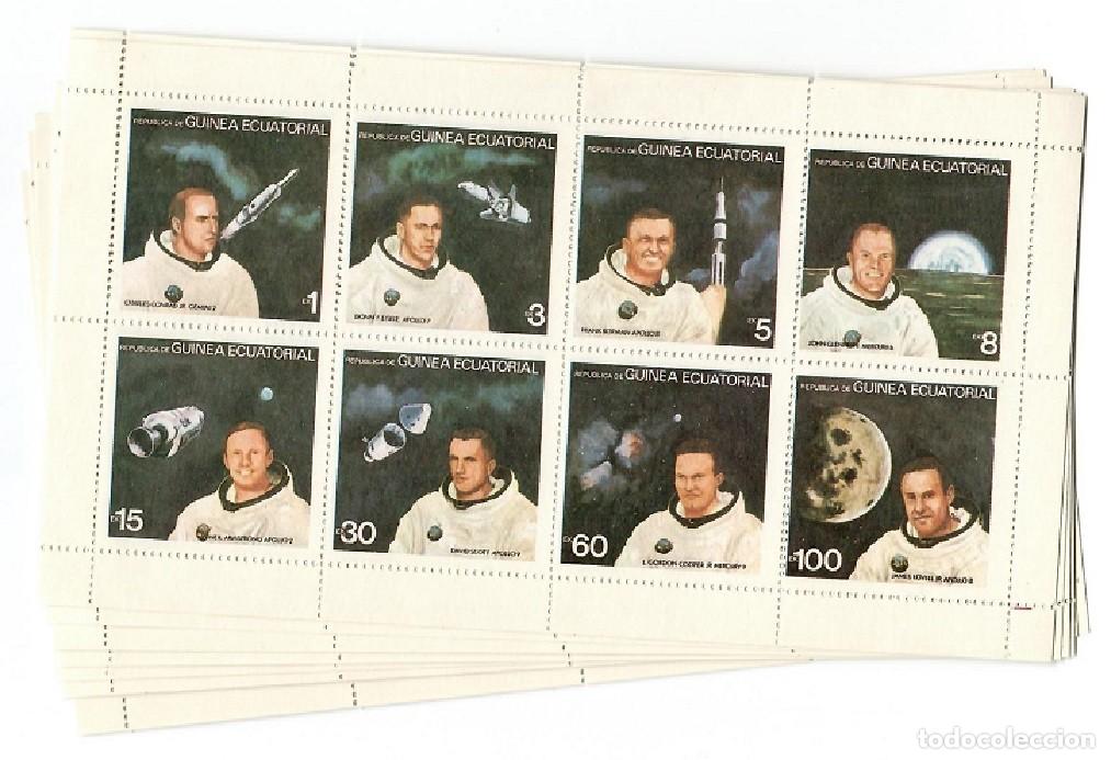 Stamps: Lote 93 Hojitas Bloque GUINEA 1978 - ASTRONAUTAS NASA - Tem&aacute;tica Espacio - Ideal Reventa
