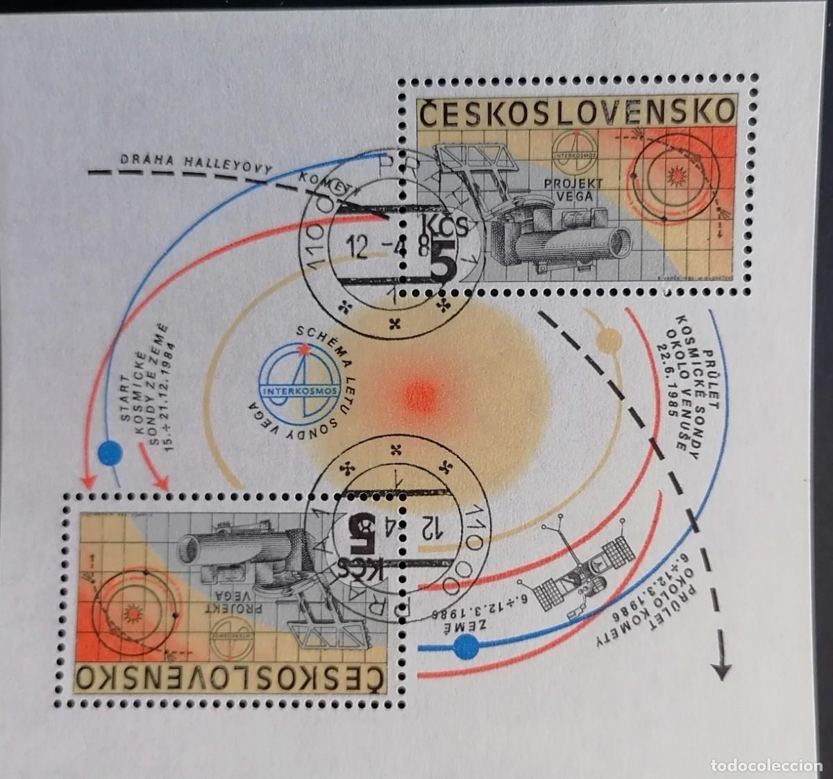 Briefmarken: CHECOSLOVAQUIA 1985 - HB PROYECTO VEGA .