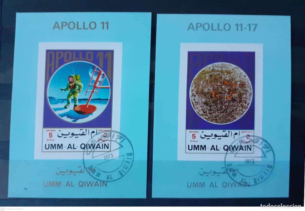 Briefmarken: UMM-AL-QAYWAYN Minibloques 922BEB&deg; Y 929BEB&deg; s/d Apolo XI- XVII