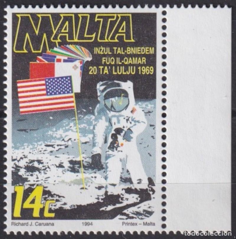Timbres: F-EX63061 MALTA MNH 1994 SPACE COSMOS 25th APOLLO XI MANNED MOONLANDING.