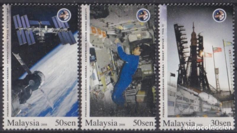 Timbres: F-EX62456 MALAYSIA MNH 2008 ANGKASAWAN PROGRAM SPACE COSMOS ROCKET SATELLITE.