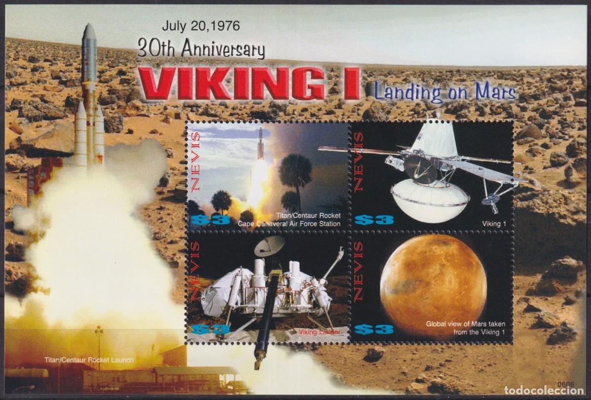 Timbres: F-EX62666 NEVIS MNH 2006 VIKING SPACE EXPLORATION COSMOS ROCKET SATELLITE.