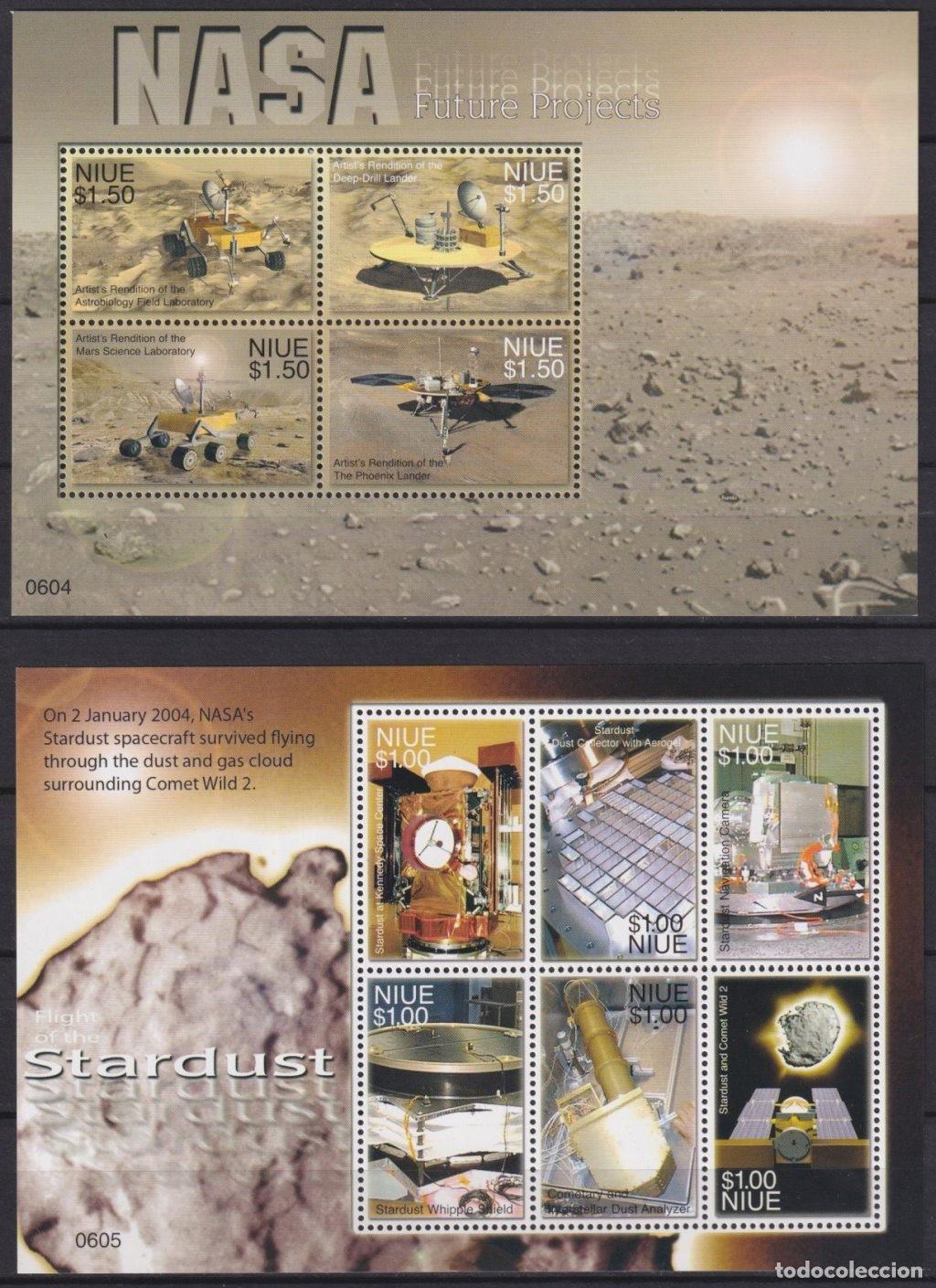 Stamps: F-EX62638 NIUE MNH 2009 25TH ANNIV MANNED MOON LANDING COSMOS SPACE.