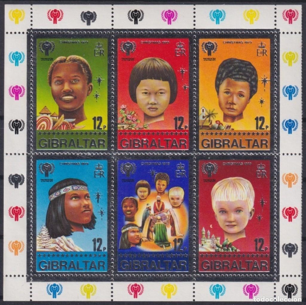 Sellos: F-EX63769 GIBRALTAR MNH 1979 SHEET UNICEF CHILDREN.