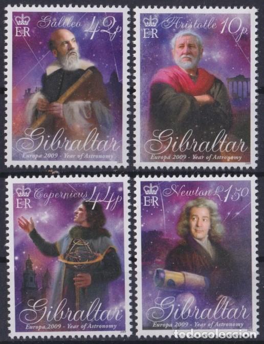 Briefmarken: F-EX65725 GIBRALTAR MNH 2009 EUROPA CEPT ASTRONOMY YEAR GALILEO NEWTON COPERNICUS.