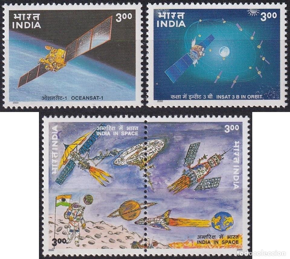 Timbres: F-EX63120 INDIA MNH 2000 SPACE EXPLORATION COSMOS PROGRAM INSAT SATELLITE.