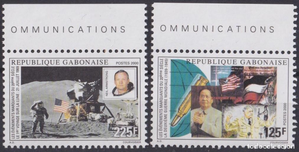 Timbres: F-EX63140 GABON MNH 2000 SPACE COSMOS APOLLO XI MANNED MOONLANDING MAO.