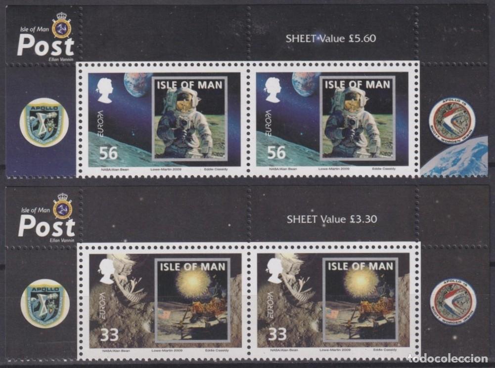 Timbres: F-EX62462 MAN IS UK MNH 2009 SPACE COSMOS 40th APOLLO XI MANNED MOON LANDING.