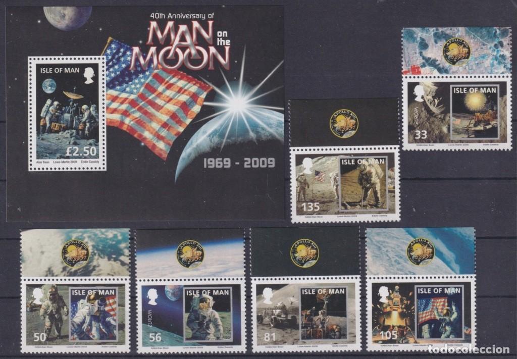 Timbres: F-EX62621 MAN IS UK MNH 2009 SPACE COSMOS 40th APOLLO XI MANNED MOON LANDING.