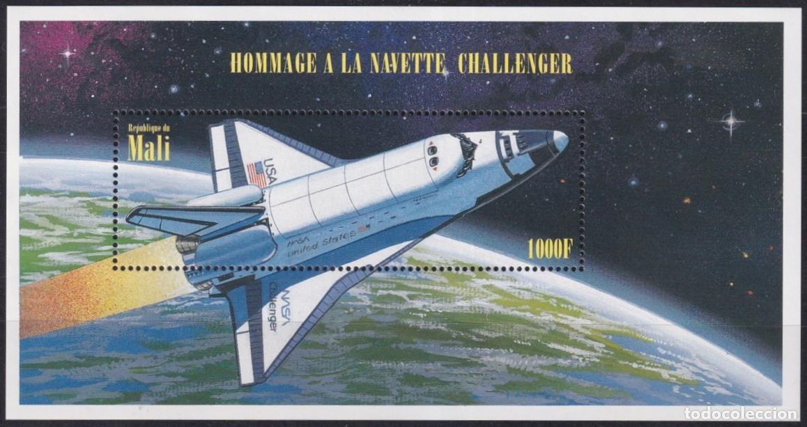 Timbres: F-EX62617 MALI MNH 1996 SPACE NASA COSMOS CHALLENGER ROCKET AIRPLANE.