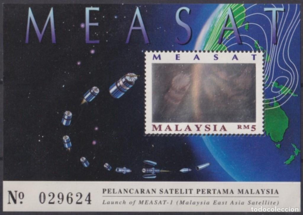 Timbres: F-EX62455 MALAYSIA MNH 1996 HOLOGRAM MEASAT SATELLITE SPACE COSMOS.