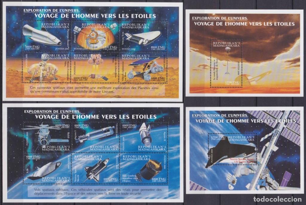 Timbres: F-EX62598 MADAGASCAR MNH 2000 SPACE COSMOS EXPLORATION ROCKET SATELLITE.