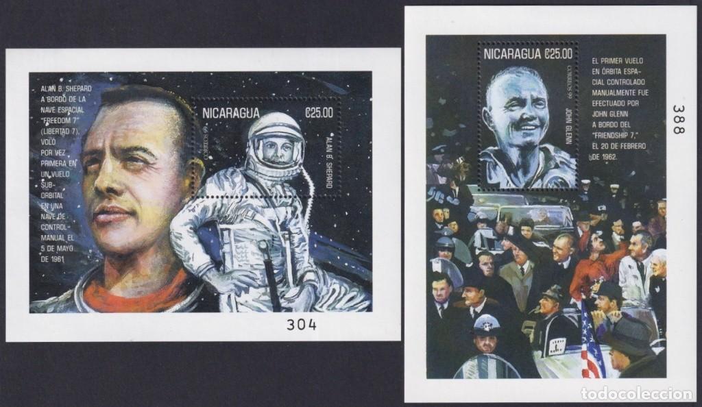 Timbres: F-EX62485 NICARAGUA MNH 2000 JONH GLENN SPACE COSMOS ROCKET SATELLITE.