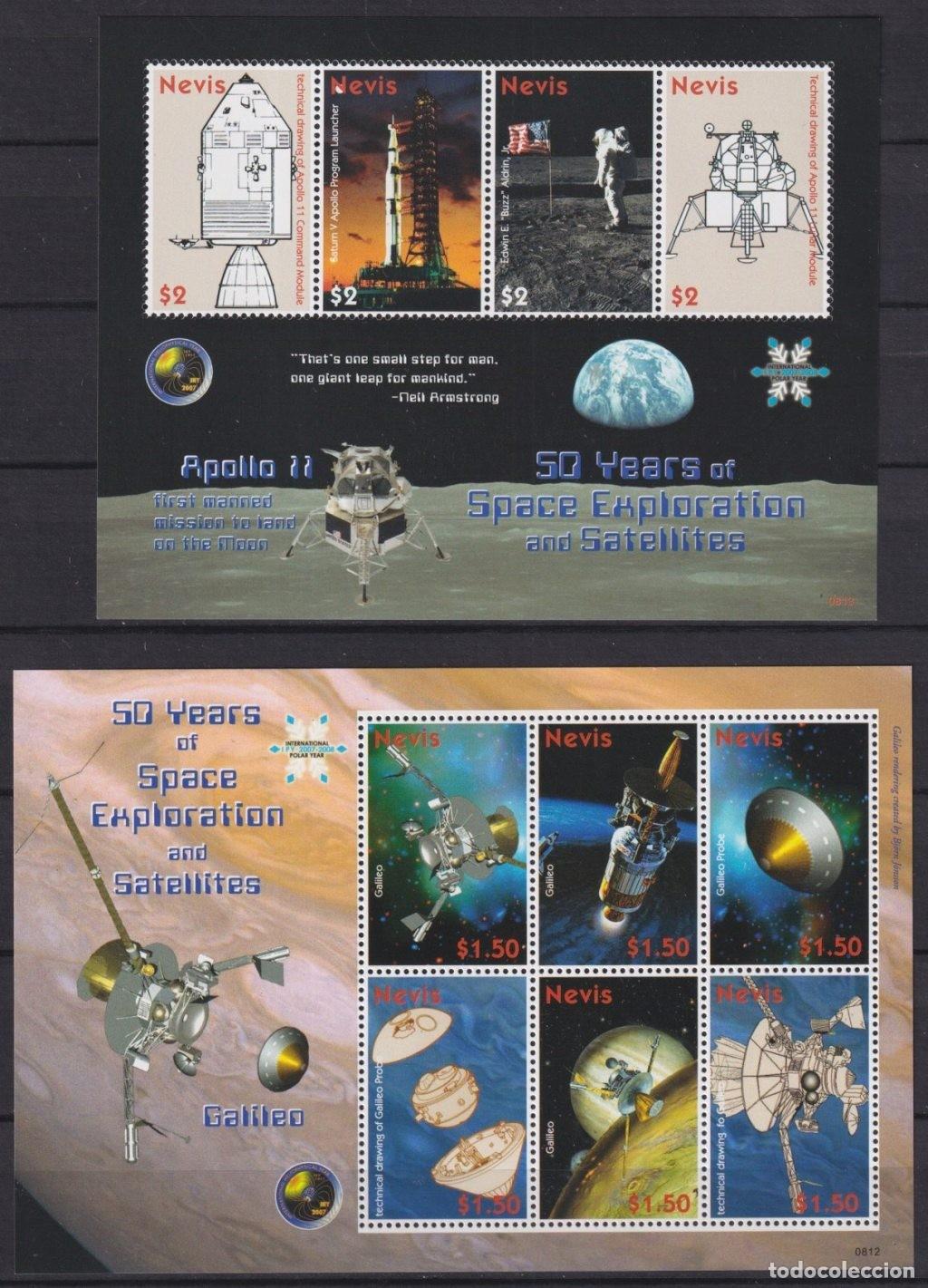 Briefmarken: F-EX62637 NEVIS MNH 2007 50th SPACE EXPLORATION COSMOS ROCKET SATELLITE.