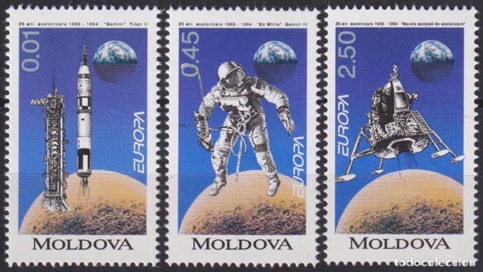 Briefmarken: F-EX63064 MOLDOVA MNH 1994 EUROPA CEPT SPACE COSMOS ROCKET SATELLITE.