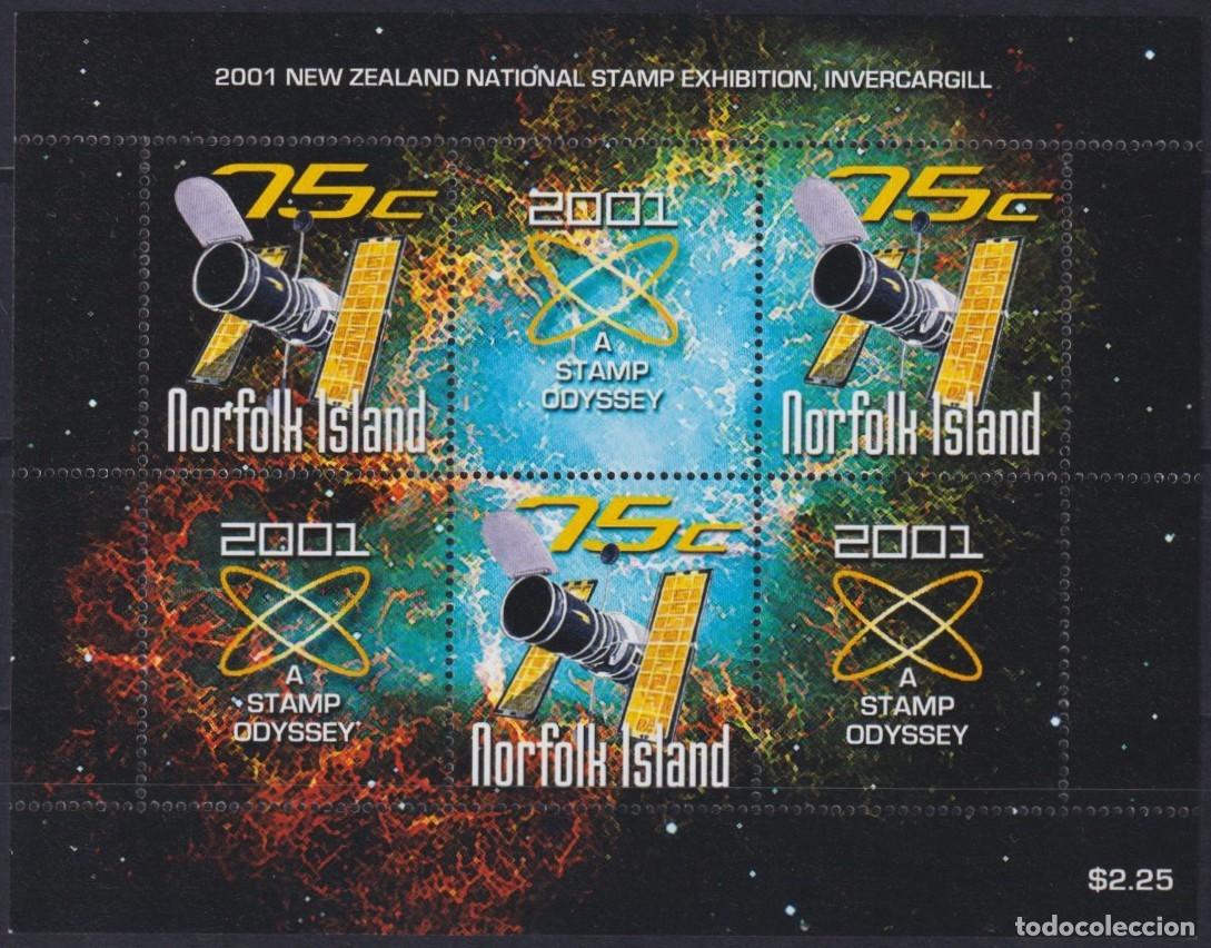 Briefmarken: F-EX62728 NORFOLK IS MNH 2001 SPACE COSMOS EXPLORATION SATELLITE ODYSSEY STAMPS.