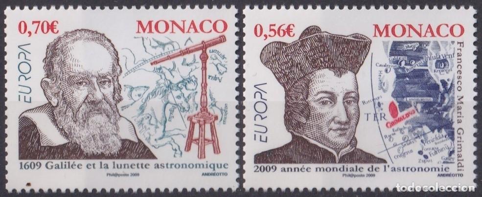 Briefmarken: F-EX63214 MONACO MNH 2009 EUROPA ASTRONOMY YEAR GALILEO TELESCOPE SPACE.